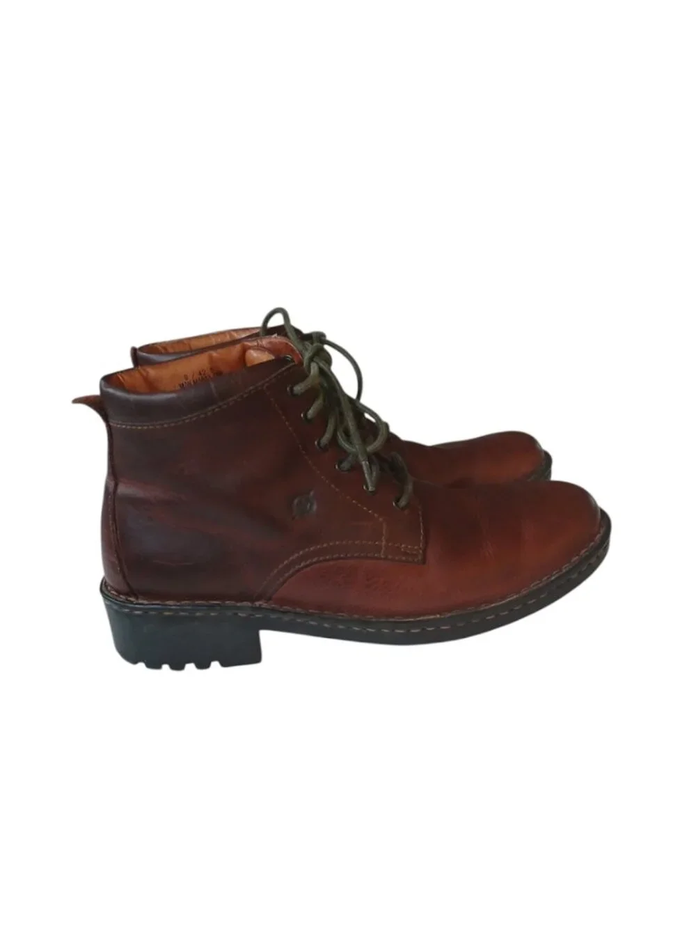Born brown leather lace-up chukka boot M6603 CKH9 like new men's size 9/42.5